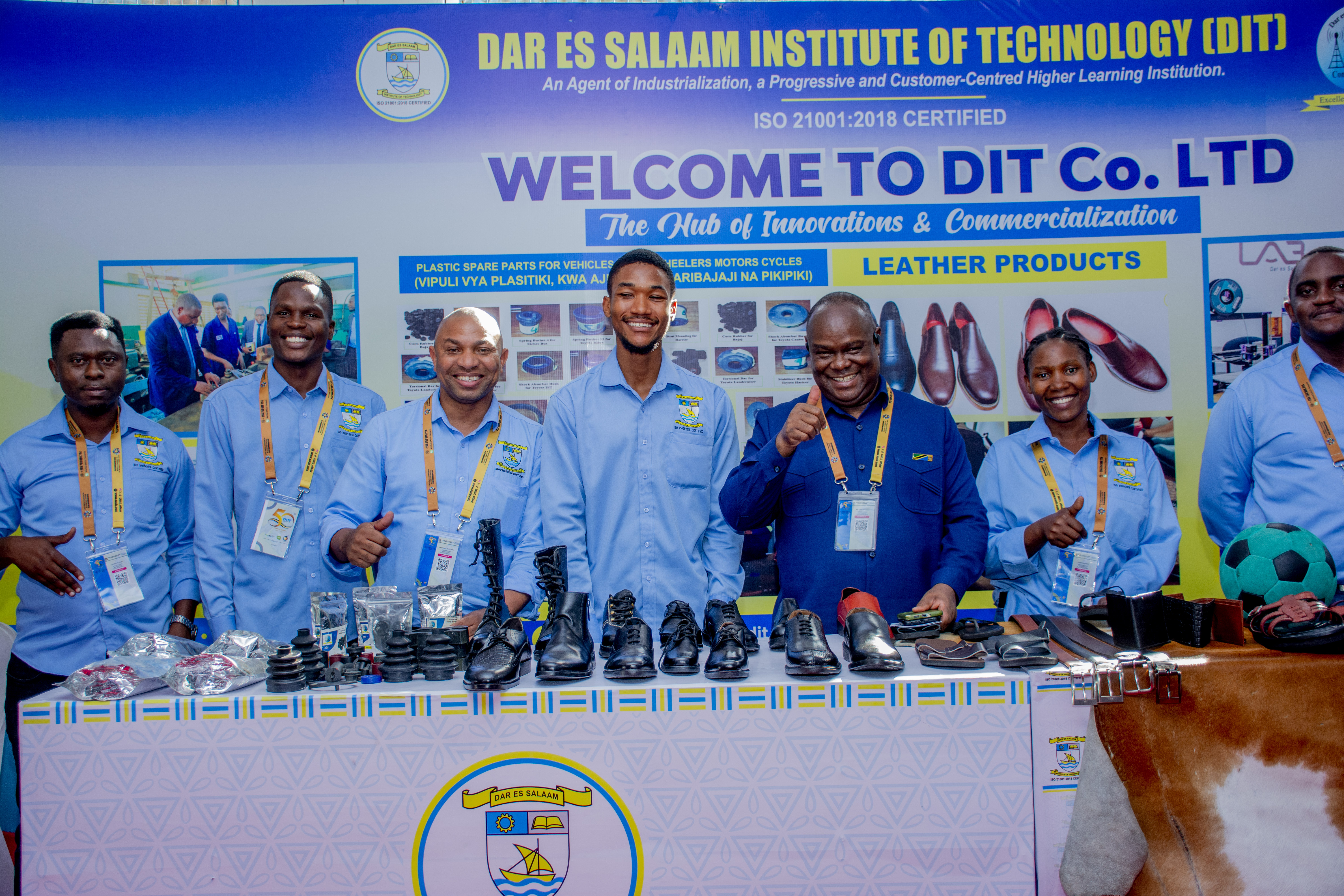DIT MWANZA DIRECTOR VISITS DIT BOOTH AT THE 50TH DAR ES SALAAM INTERNATIONAL TRADE FAIR